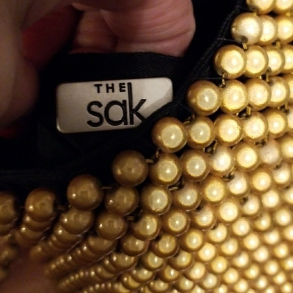 The Sam‎ golden beaded bag NWOT - Picture 4 of 6
